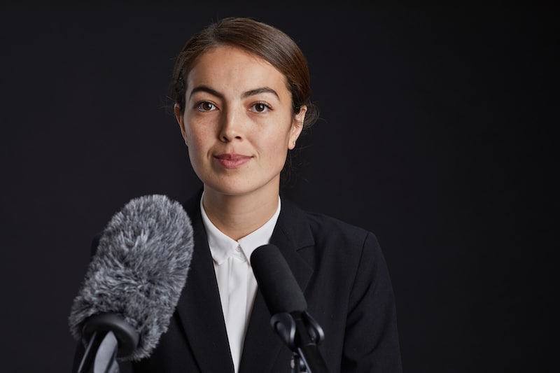 Young Executive Public Speaking