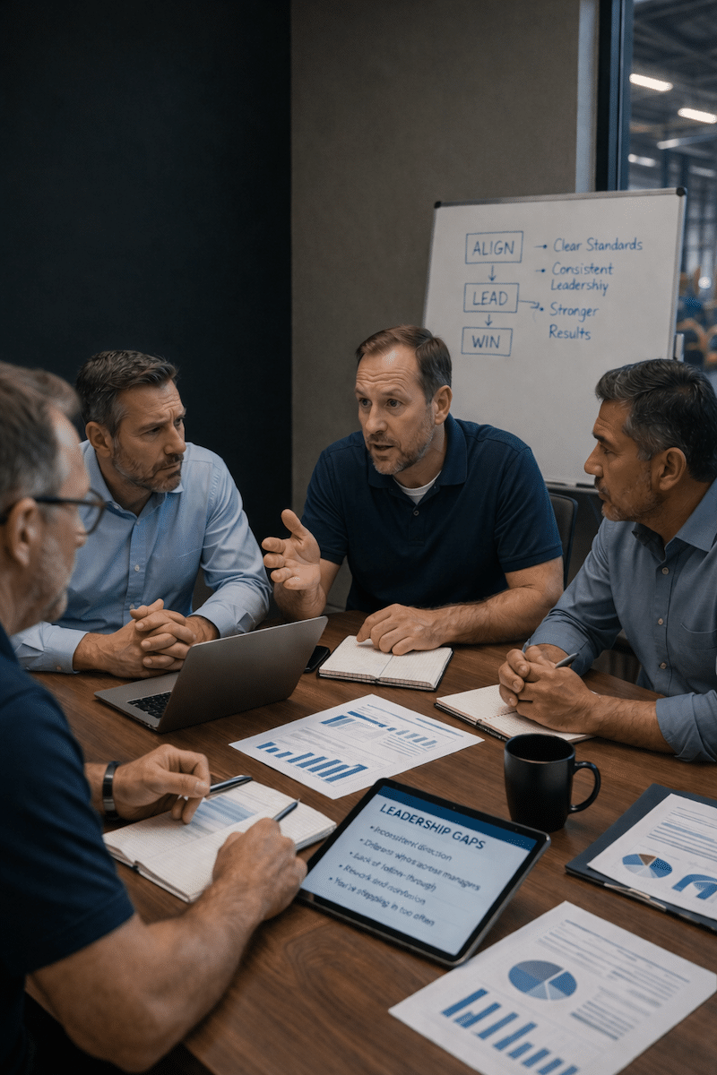 Business discussion on leadership gaps