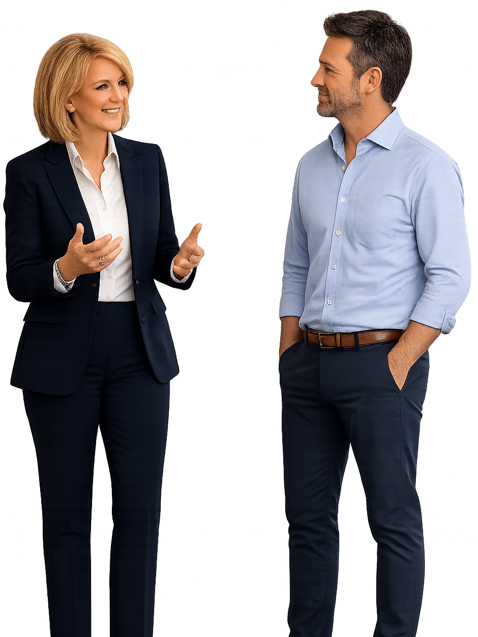 Company manager meeting with an executive coach